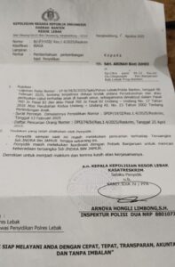 King Naga Desak Polres Lebak, Tangkap DPO Terduga Pelaku Cabul Yang Mandek Selama Dua Tahun.